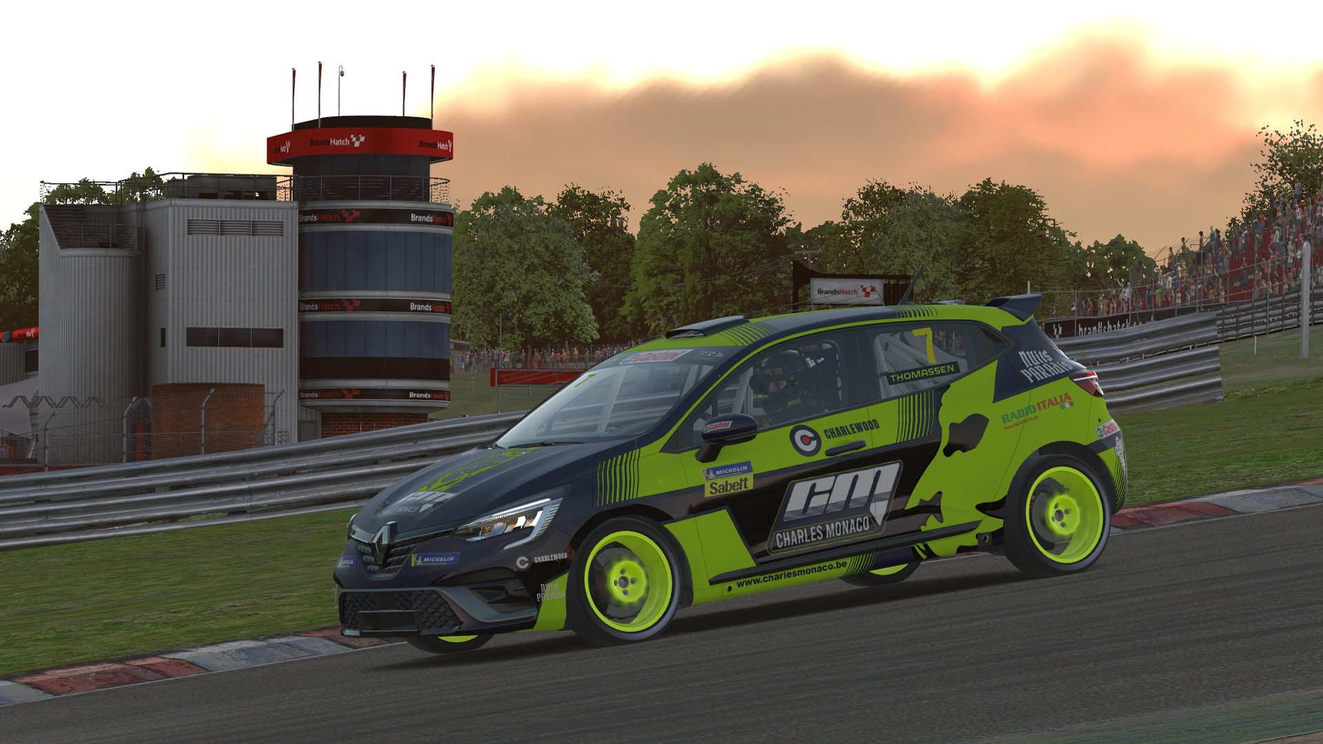 Renault Clio  - Brands Hatch - Charles Monaco Racing Team