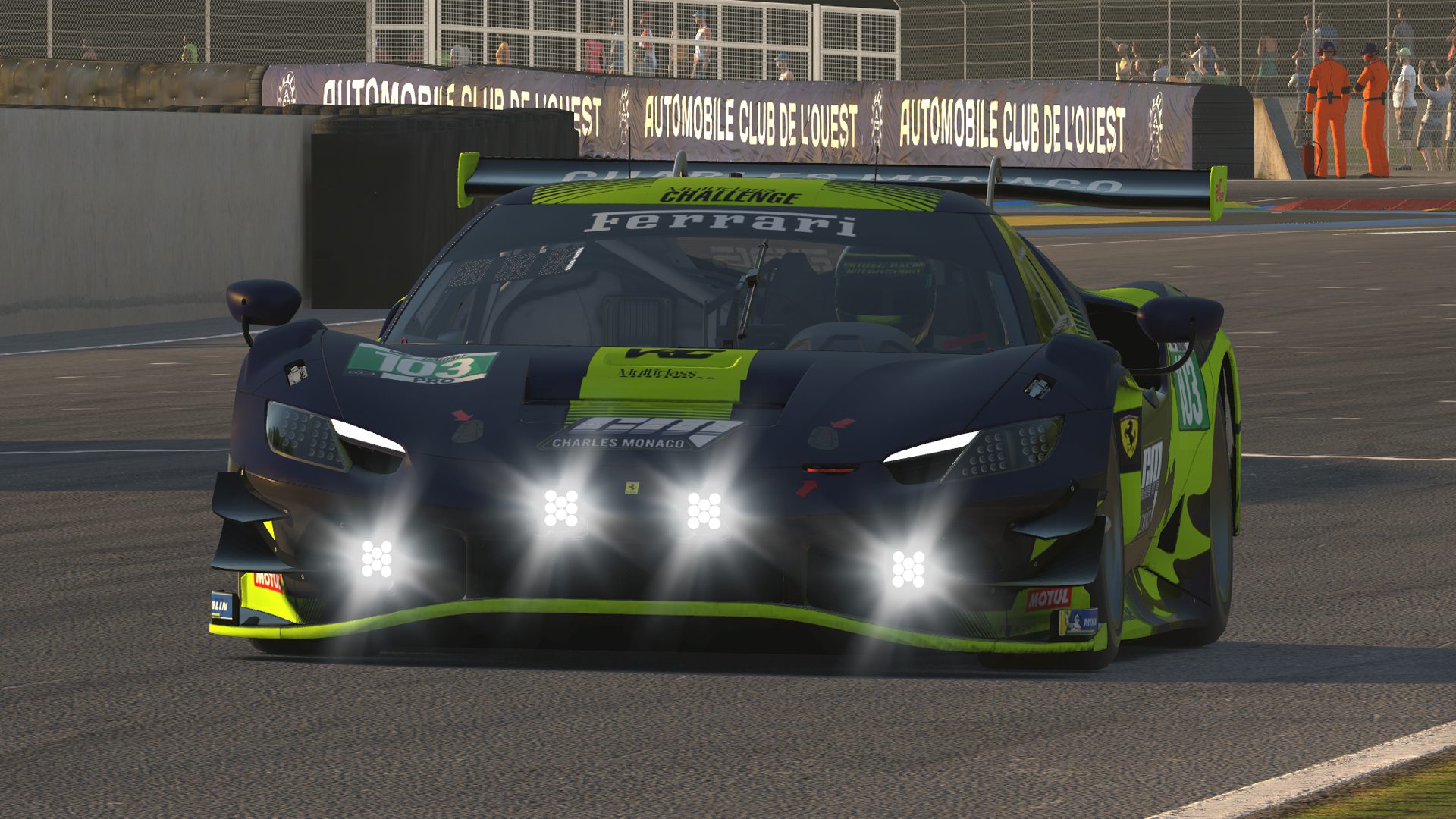 Ferrari 296 GT3 - Le mans - Charles Monaco Racing Team