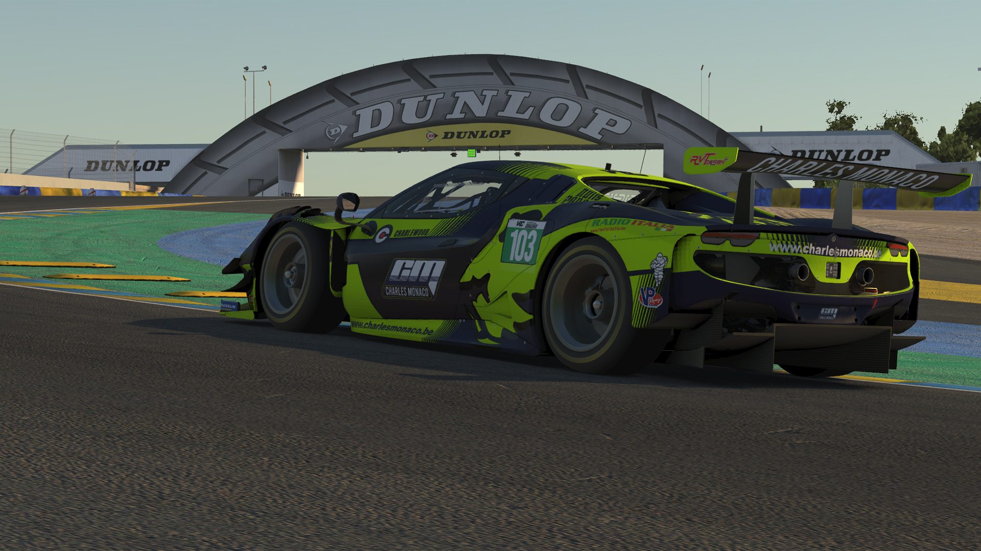 Ferrari 296 GT3 - Le mans - Charles Monaco Racing Team