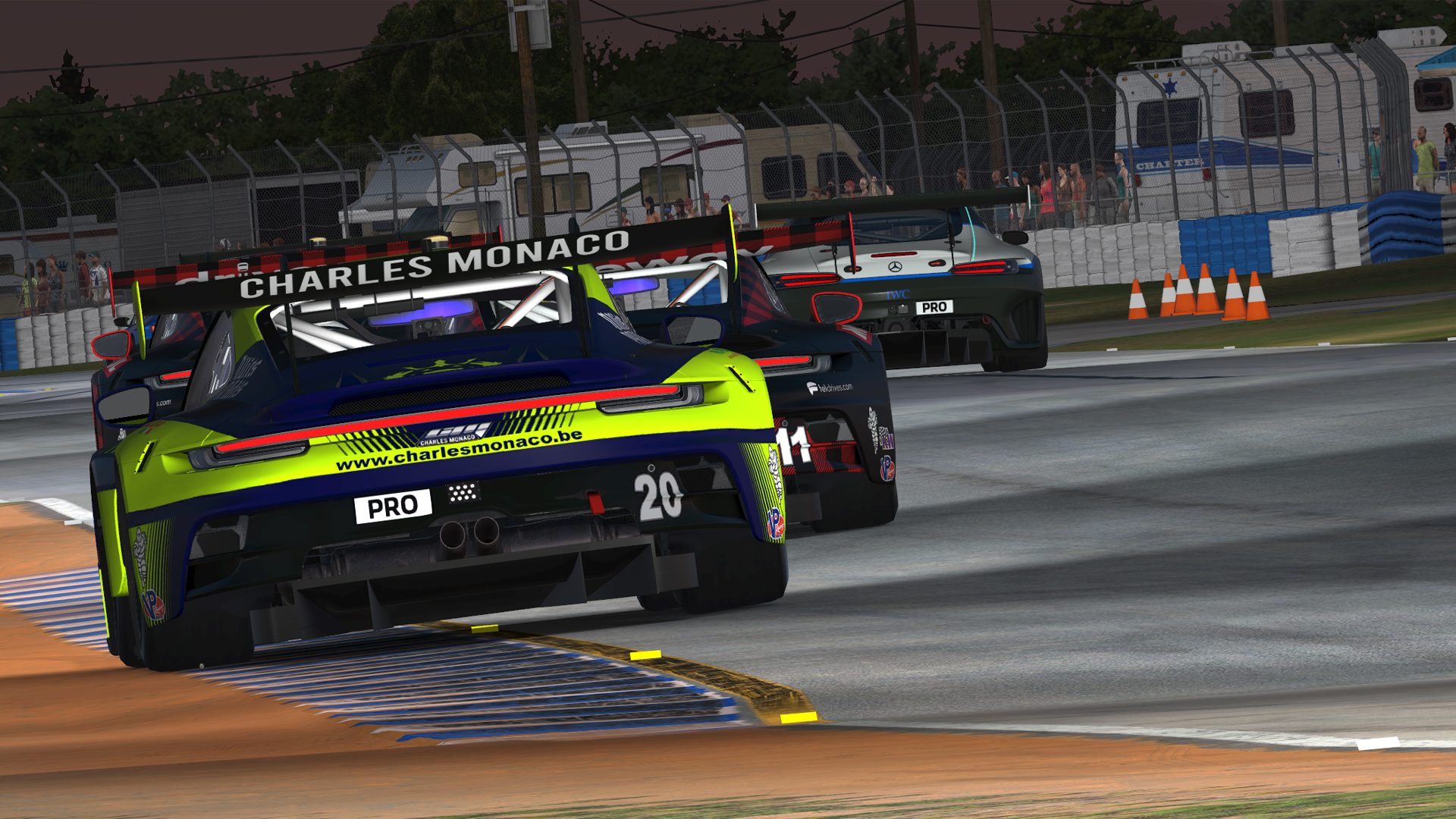 Porsche 911 GT3 R (992) - Sebring - Charles Monaco Racing Team