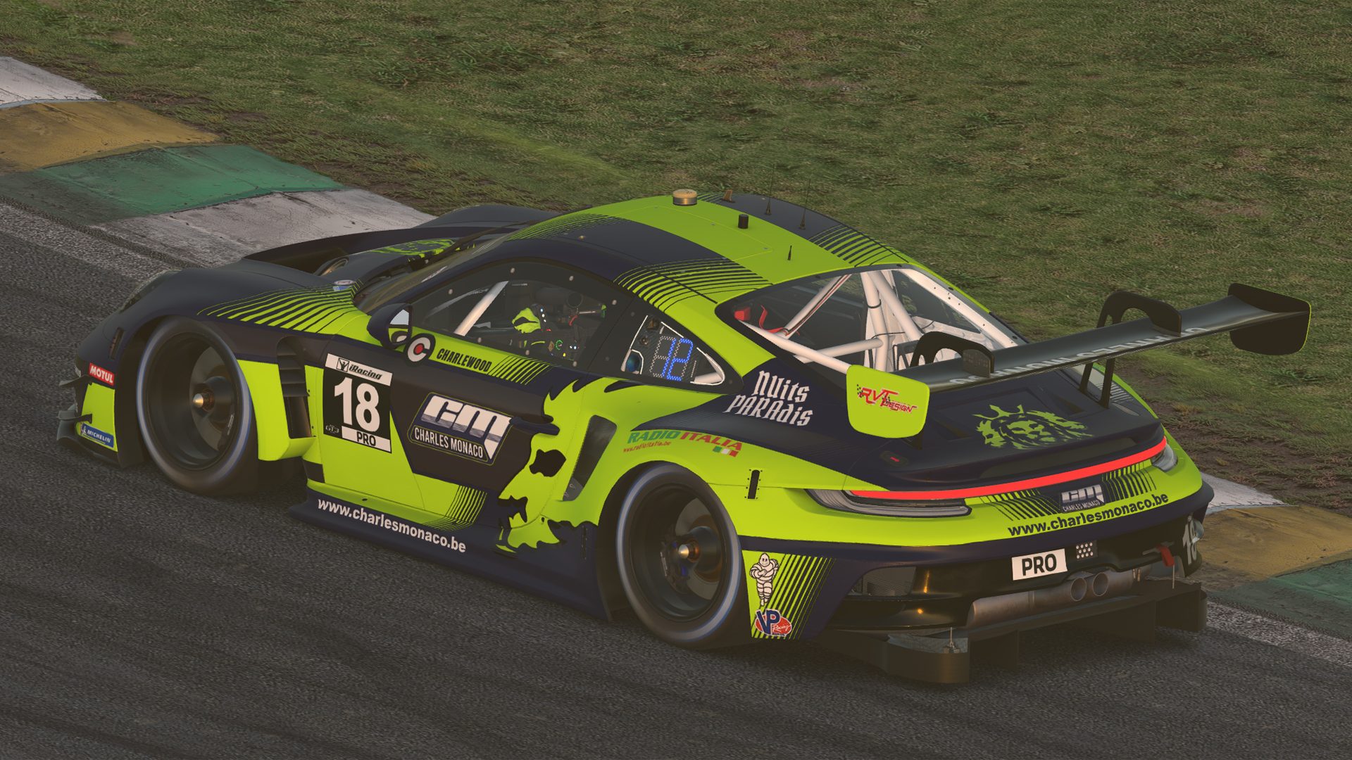 Porsche 911 GT3 R (992) - Interlagos - Charles Monaco Racing Team