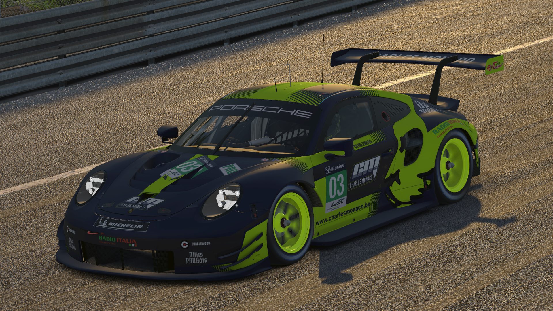 Porsche 911 RSR - Le Mans - Charles Monaco Racing Team